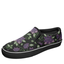 Load image into Gallery viewer, Purple Beaded Rose Otoyimm Canvas Slip On Shoes otoyimm Herman 
