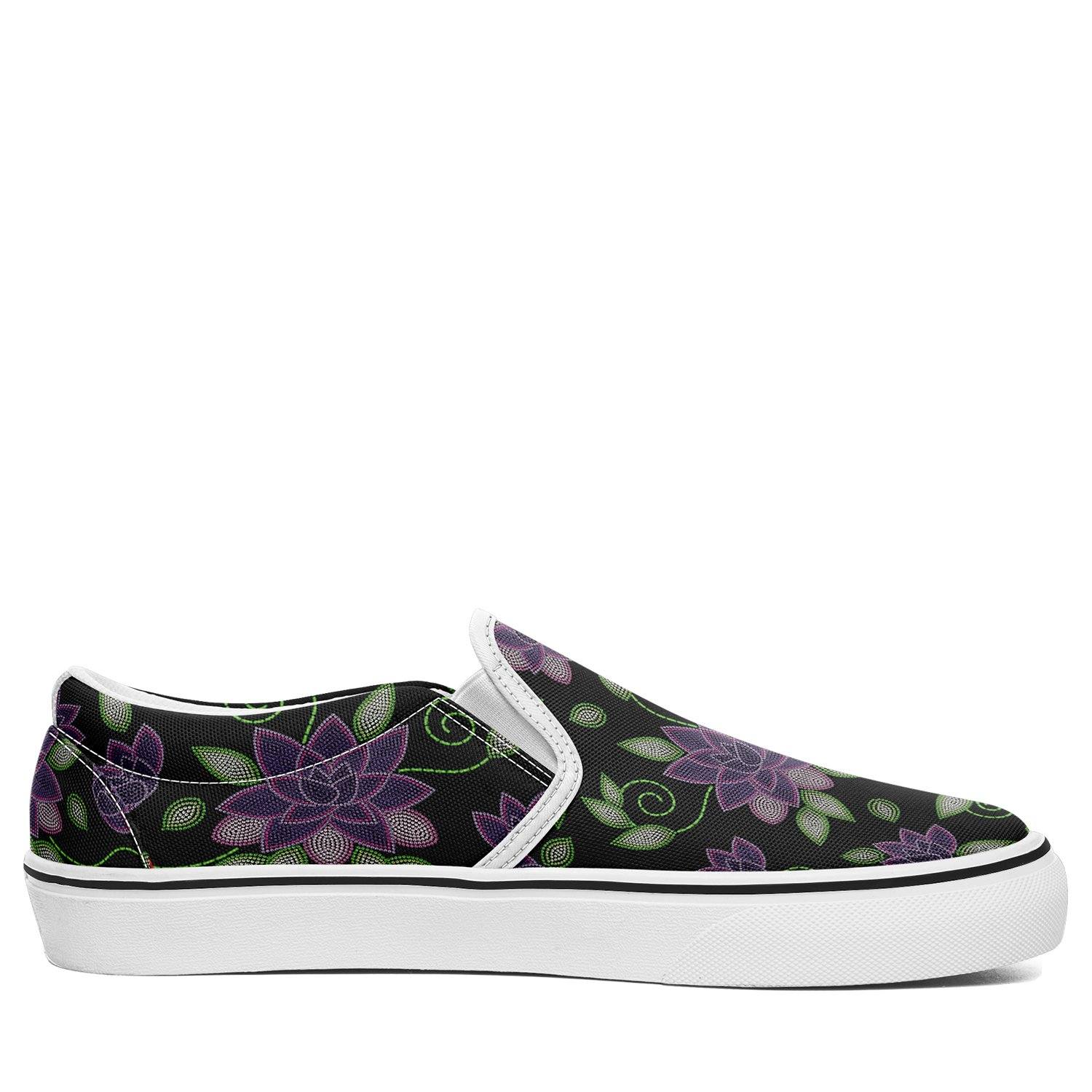 Purple Beaded Rose Otoyimm Canvas Slip On Shoes otoyimm Herman 