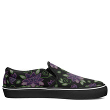 Load image into Gallery viewer, Purple Beaded Rose Otoyimm Canvas Slip On Shoes otoyimm Herman 
