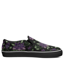Load image into Gallery viewer, Purple Beaded Rose Otoyimm Kid&#39;s Canvas Slip On Shoes otoyimm Herman 
