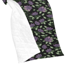 Load image into Gallery viewer, Purple Beaded Rose Quilt 70&quot;x80&quot; Quilt 70&quot;x80&quot; e-joyer 
