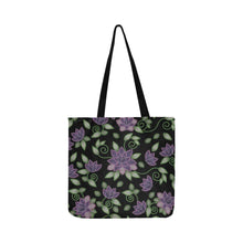 Load image into Gallery viewer, Purple Beaded Rose Reusable Shopping Bag Model 1660 (Two sides) Shopping Tote Bag (1660) e-joyer 
