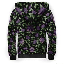 Load image into Gallery viewer, Purple Beaded Rose Sherpa Hoodie hoodie Herman 
