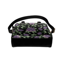 Load image into Gallery viewer, Purple Beaded Rose Shoulder Handbag (Model 1634) Shoulder Handbags (1634) e-joyer 
