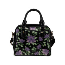 Load image into Gallery viewer, Purple Beaded Rose Shoulder Handbag (Model 1634) Shoulder Handbags (1634) e-joyer 
