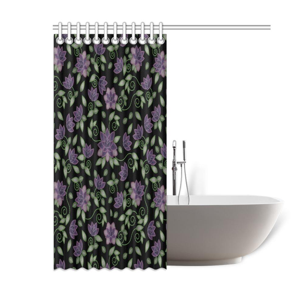 Purple Beaded Rose Shower Curtain 60"x72" Shower Curtain 60"x72" e-joyer 