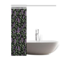 Load image into Gallery viewer, Purple Beaded Rose Shower Curtain 60&quot;x72&quot; Shower Curtain 60&quot;x72&quot; e-joyer 
