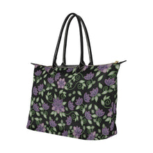 Load image into Gallery viewer, Purple Beaded Rose Single-Shoulder Lady Handbag (Model 1714) bag e-joyer 
