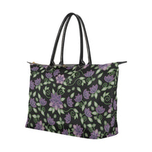 Load image into Gallery viewer, Purple Beaded Rose Single-Shoulder Lady Handbag (Model 1714) bag e-joyer 
