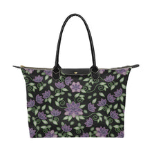 Load image into Gallery viewer, Purple Beaded Rose Single-Shoulder Lady Handbag (Model 1714) bag e-joyer 
