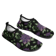 Load image into Gallery viewer, Purple Beaded Rose Sockamoccs Slip On Shoes Herman 
