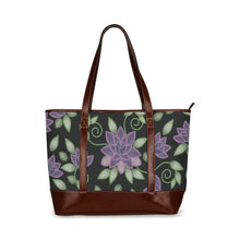 Load image into Gallery viewer, Purple Beaded Rose Tote Handbag (Model 1642) handbag e-joyer 
