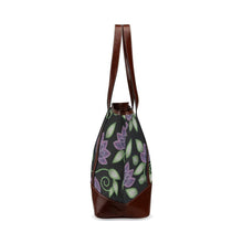 Load image into Gallery viewer, Purple Beaded Rose Tote Handbag (Model 1642) handbag e-joyer 
