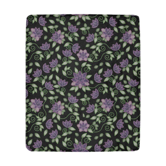 Purple Beaded Rose Ultra-Soft Micro Fleece Blanket 50"x60" Ultra-Soft Blanket 50''x60'' e-joyer 