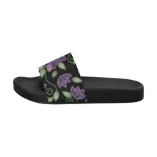 Load image into Gallery viewer, Purple Beaded Rose Women&#39;s Slide Sandals (Model 057) Women&#39;s Slide Sandals (057) e-joyer 
