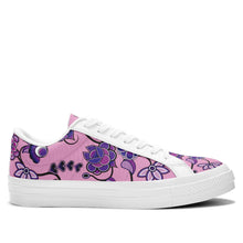 Load image into Gallery viewer, Purple Floral Amour Aapisi Low Top Canvas Shoes White Sole aapisi Herman 
