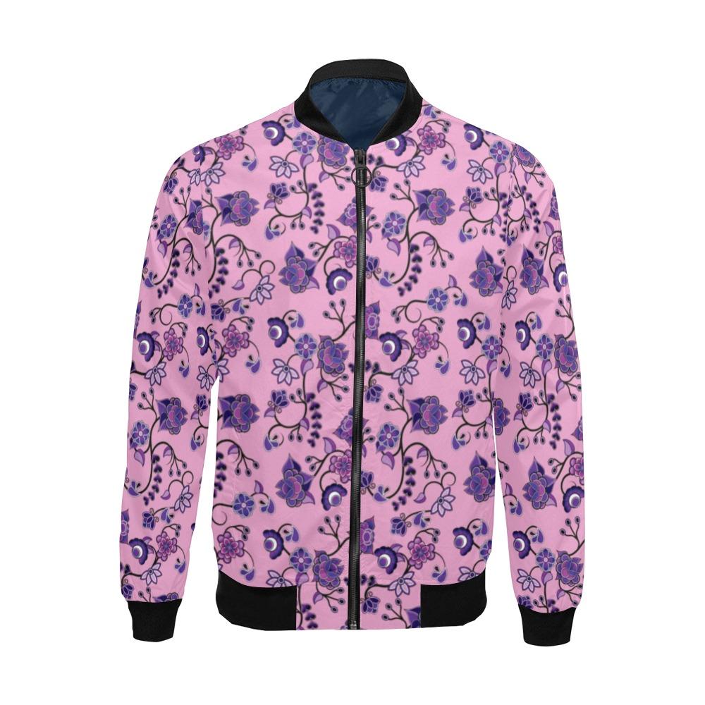 Purple Floral Amour All Over Print Bomber Jacket for Men (Model H19) All Over Print Bomber Jacket for Men (H19) e-joyer 