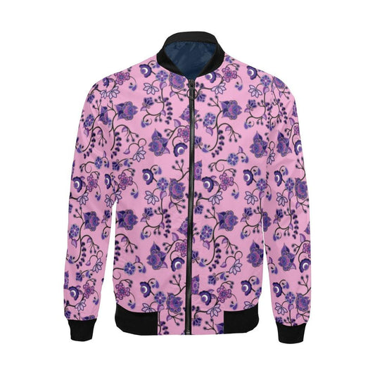 Purple Floral Amour All Over Print Bomber Jacket for Men (Model H19) All Over Print Bomber Jacket for Men (H19) e-joyer 