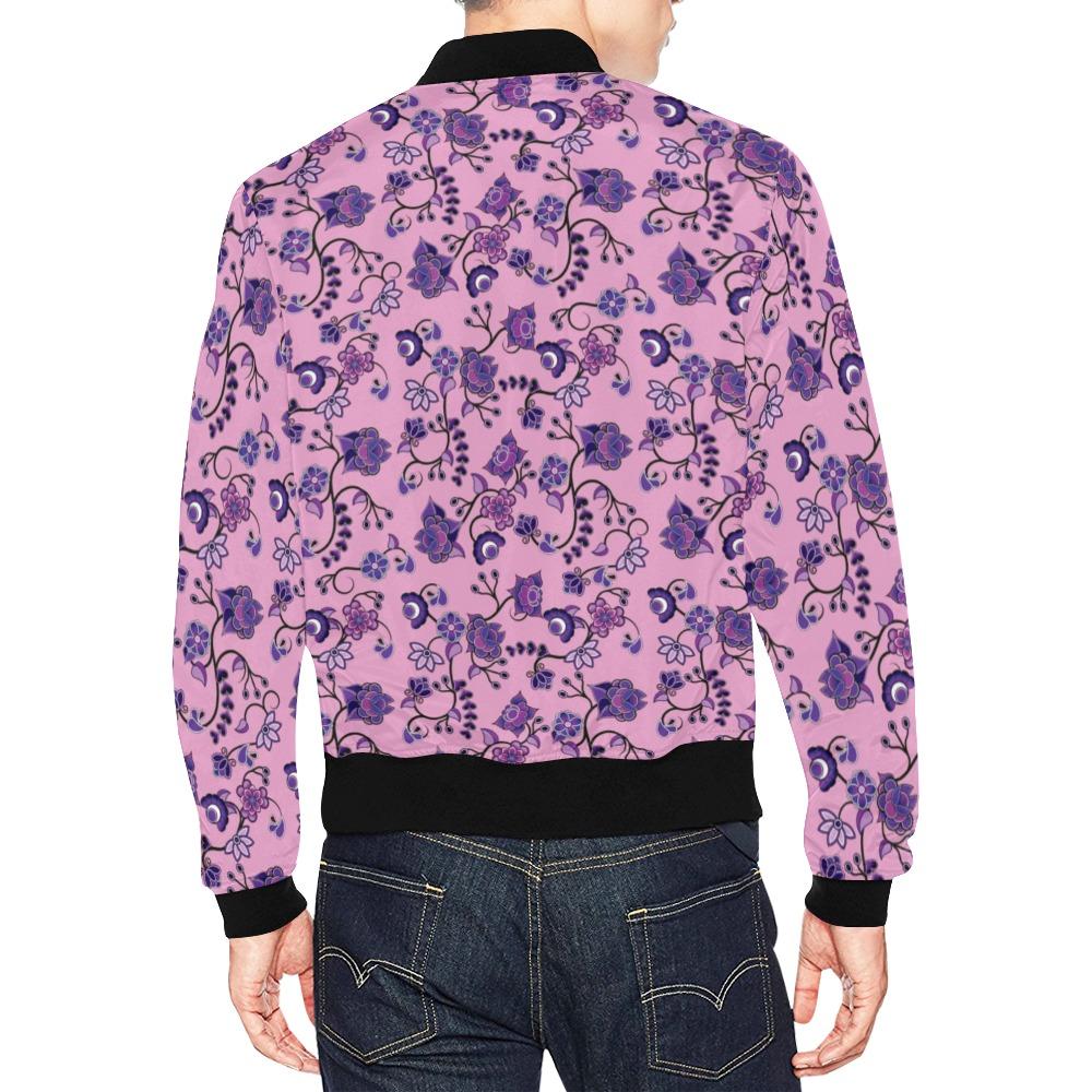 Purple Floral Amour All Over Print Bomber Jacket for Men (Model H19) All Over Print Bomber Jacket for Men (H19) e-joyer 