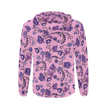 Load image into Gallery viewer, Purple Floral Amour All Over Print Full Zip Hoodie for Men (Model H14) All Over Print Full Zip Hoodie for Men (H14) e-joyer 
