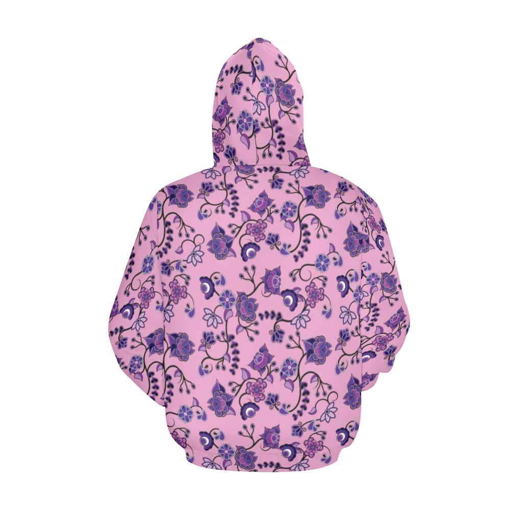 Purple Floral Amour All Over Print Hoodie for Men (USA Size) (Model H13) All Over Print Hoodie for Men (H13) e-joyer 