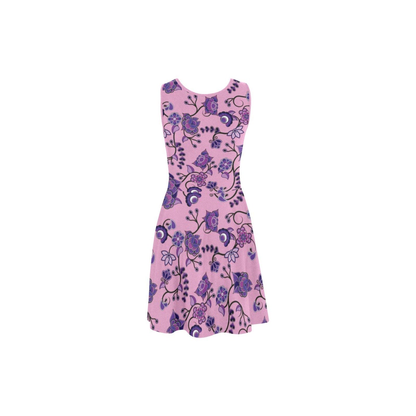 Purple Floral Amour Atalanta Sundress (Model D04) Atalanta Sundress (D04) e-joyer 