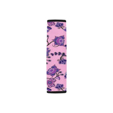 Load image into Gallery viewer, Purple Floral Amour Car Seat Belt Cover 7&#39;&#39;x12.6&#39;&#39; (Pack of 2) Car Seat Belt Cover 7x12.6 (Pack of 2) e-joyer 
