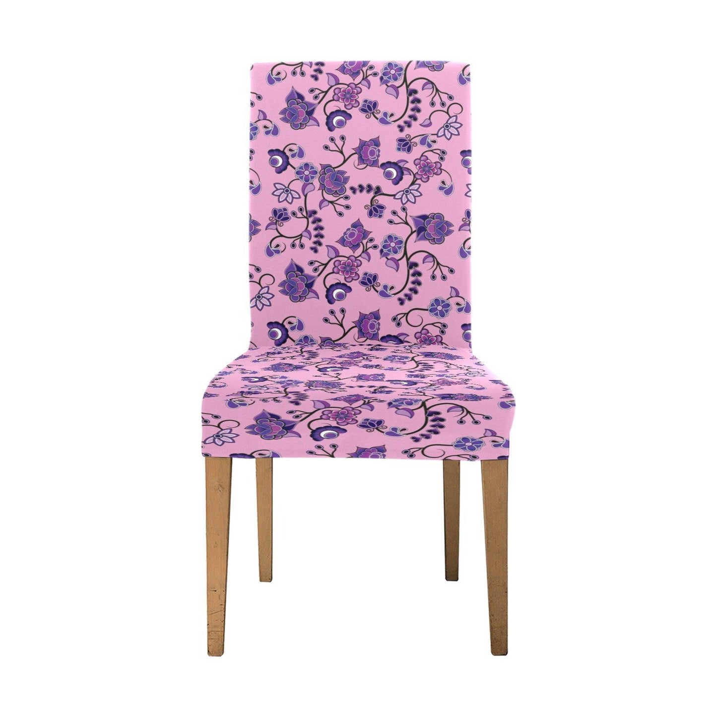 Purple Floral Amour Chair Cover (Pack of 4) Chair Cover (Pack of 4) e-joyer 