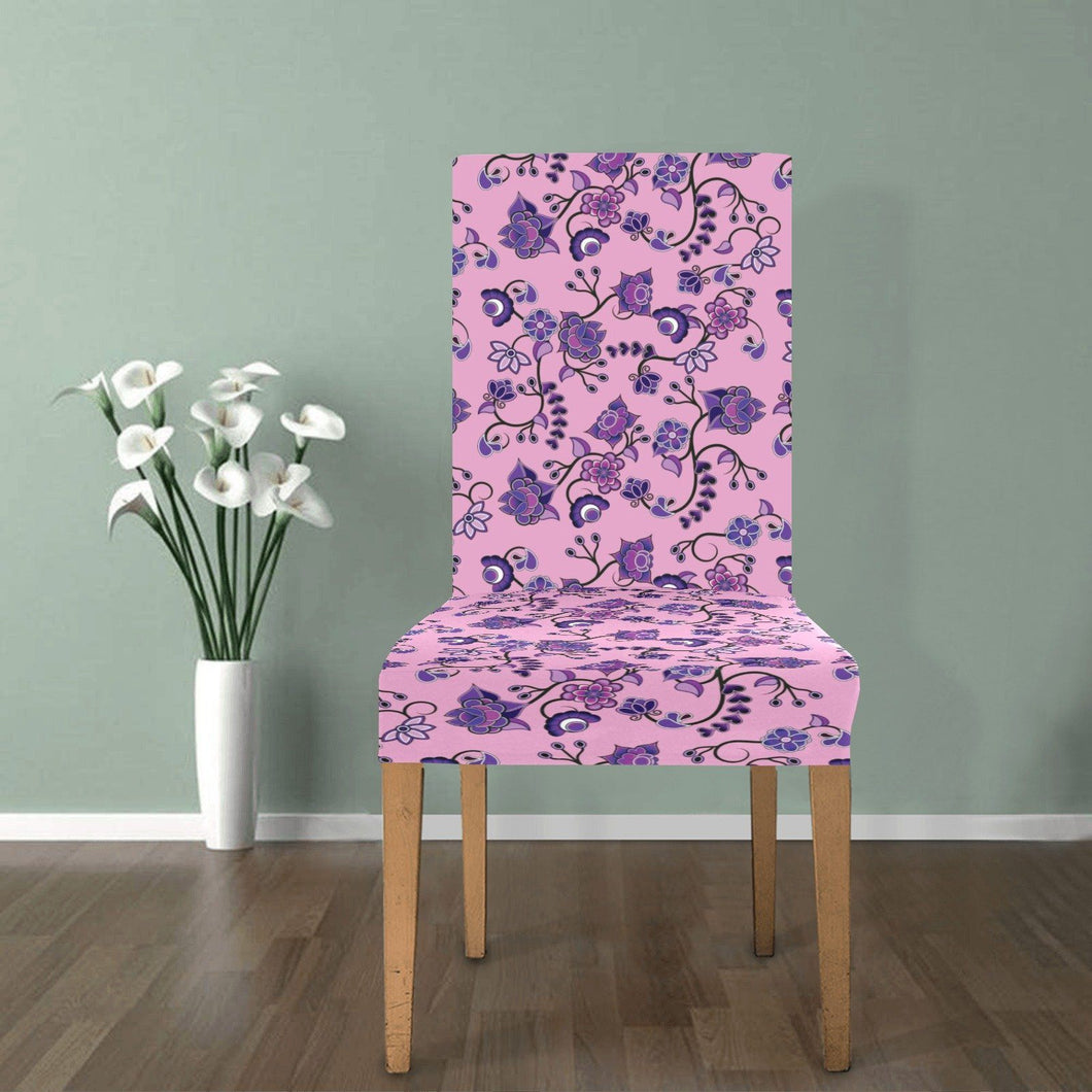 Purple Floral Amour Chair Cover (Pack of 4) Chair Cover (Pack of 4) e-joyer 