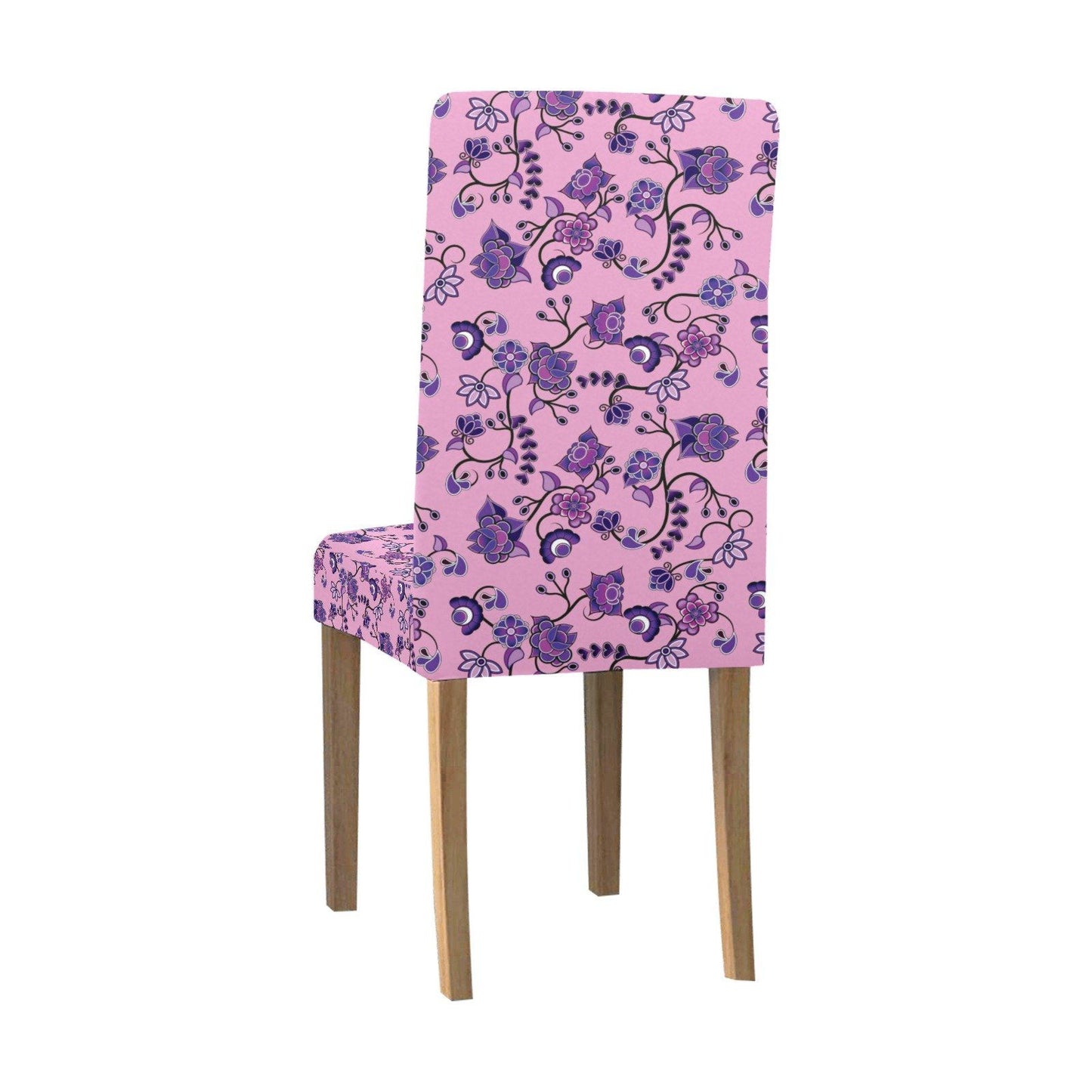 Purple Floral Amour Chair Cover (Pack of 6) Chair Cover (Pack of 6) e-joyer 