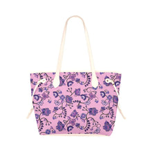 Load image into Gallery viewer, Purple Floral Amour Clover Canvas Tote Bag (Model 1661) Clover Canvas Tote Bag (1661) e-joyer 
