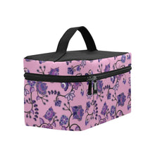 Load image into Gallery viewer, Purple Floral Amour Cosmetic Bag/Large (Model 1658) Cosmetic Bag e-joyer 
