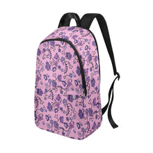 Load image into Gallery viewer, Purple Floral Amour Fabric Backpack for Adult (Model 1659) Casual Backpack for Adult (1659) e-joyer 
