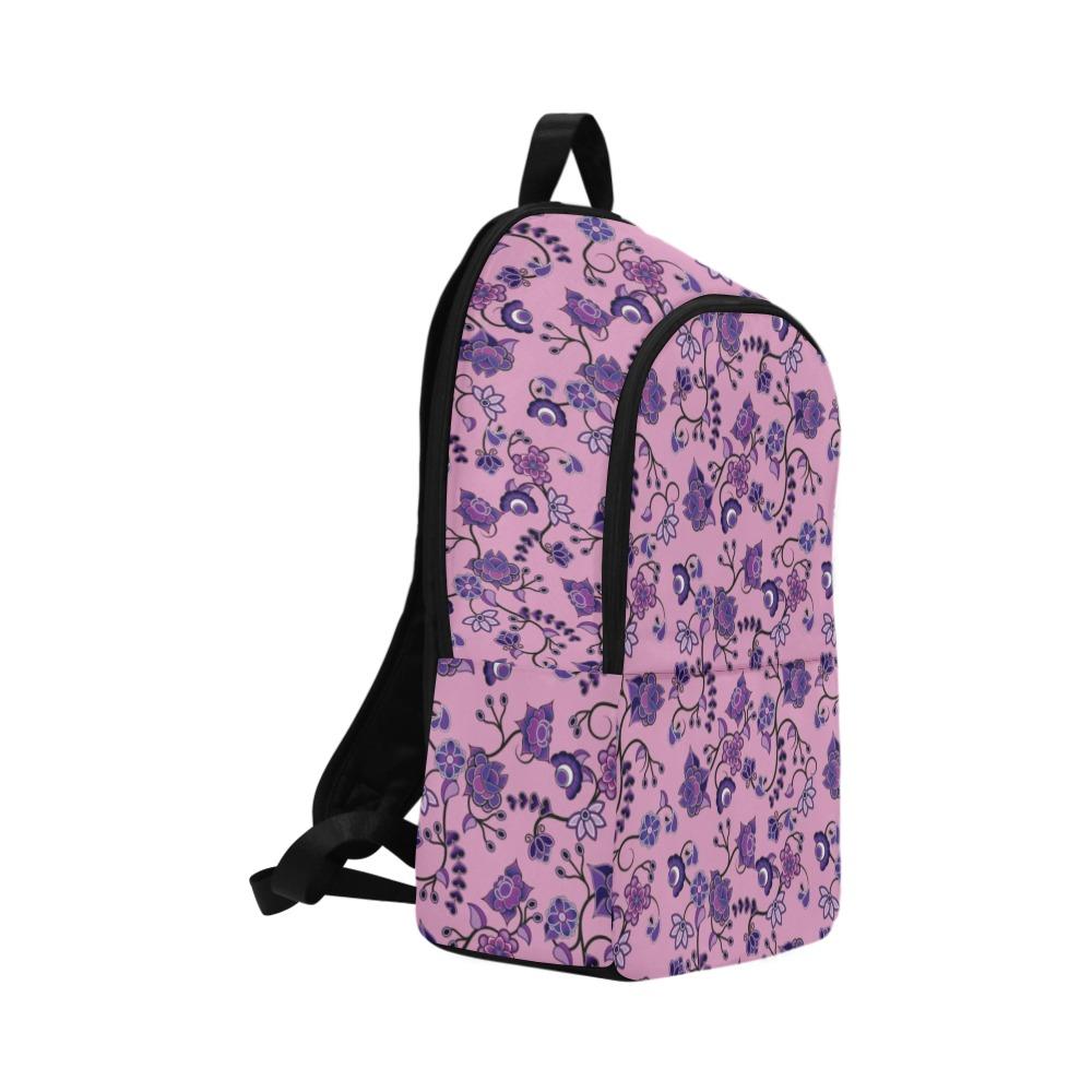 Purple Floral Amour Fabric Backpack for Adult (Model 1659) Casual Backpack for Adult (1659) e-joyer 