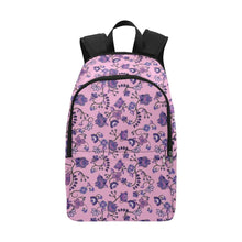 Load image into Gallery viewer, Purple Floral Amour Fabric Backpack for Adult (Model 1659) Casual Backpack for Adult (1659) e-joyer 
