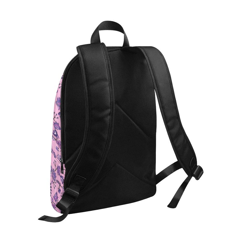 Purple Floral Amour Fabric Backpack for Adult (Model 1659) Casual Backpack for Adult (1659) e-joyer 