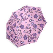 Load image into Gallery viewer, Purple Floral Amour Foldable Umbrella (Model U01) Foldable Umbrella e-joyer 
