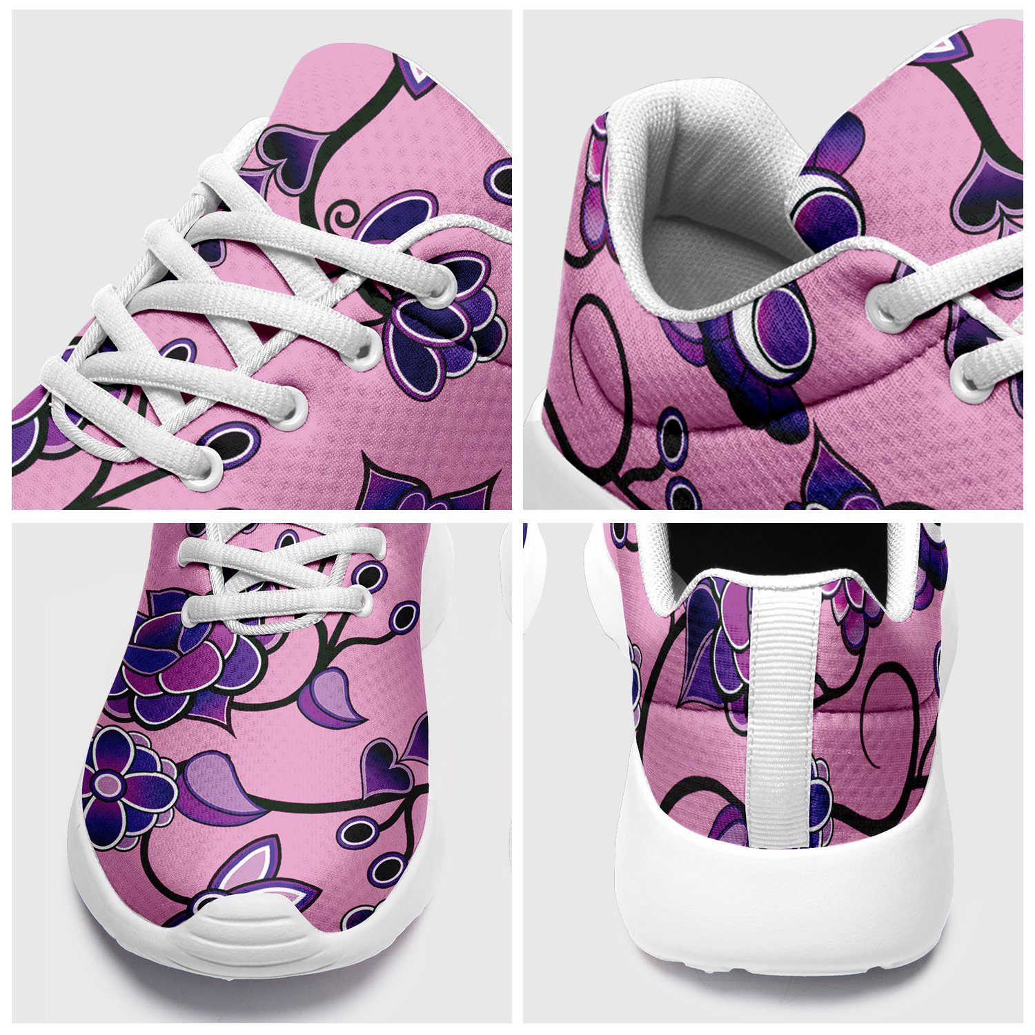 Purple Floral Amour Ikkaayi Sport Sneakers ikkaayi Herman 