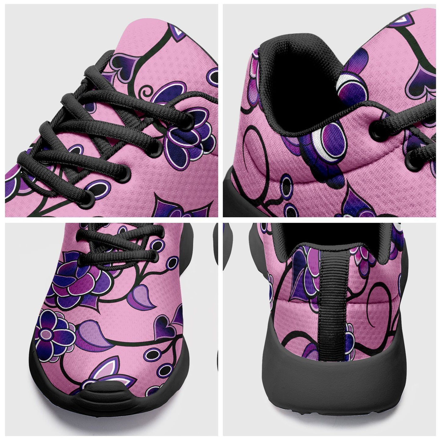 Purple Floral Amour Ikkaayi Sport Sneakers ikkaayi Herman 