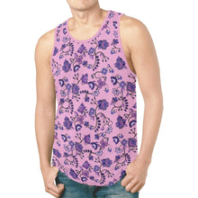 Load image into Gallery viewer, Purple Floral Amour New All Over Print Tank Top for Men (Model T46) New All Over Print Tank Top for Men (T46) e-joyer 
