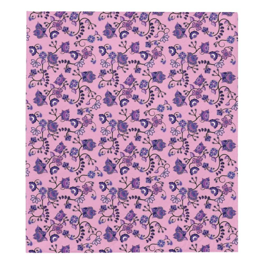 Purple Floral Amour Quilt 70"x80" Quilt 70"x80" e-joyer 