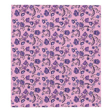 Load image into Gallery viewer, Purple Floral Amour Quilt 70&quot;x80&quot; Quilt 70&quot;x80&quot; e-joyer 
