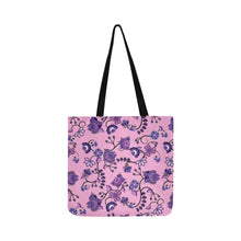 Load image into Gallery viewer, Purple Floral Amour Reusable Shopping Bag Model 1660 (Two sides) Shopping Tote Bag (1660) e-joyer 
