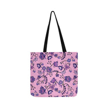 Load image into Gallery viewer, Purple Floral Amour Reusable Shopping Bag Model 1660 (Two sides) Shopping Tote Bag (1660) e-joyer 
