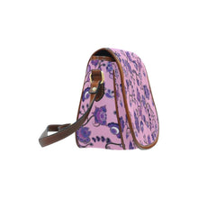 Load image into Gallery viewer, Purple Floral Amour Saddle Bag/Large (Model 1649) bag e-joyer 
