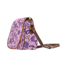 Load image into Gallery viewer, Purple Floral Amour Saddle Bag/Large (Model 1649) bag e-joyer 
