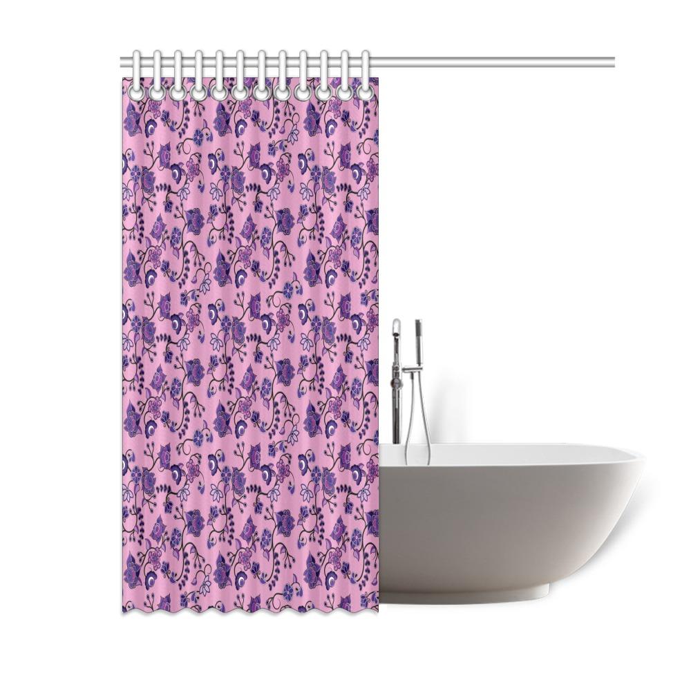 Purple Floral Amour Shower Curtain 60"x72" Shower Curtain 60"x72" e-joyer 