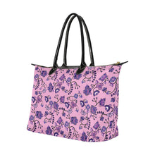 Load image into Gallery viewer, Purple Floral Amour Single-Shoulder Lady Handbag (Model 1714) bag e-joyer 
