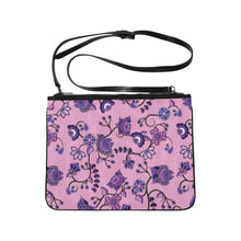 Load image into Gallery viewer, Purple Floral Amour Slim Clutch Bag (Model 1668) Slim Clutch Bags (1668) e-joyer 
