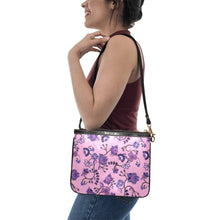 Load image into Gallery viewer, Purple Floral Amour Small Shoulder Bag (Model 1710) Small Shoulder Bag (1710) e-joyer 
